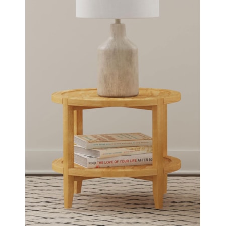 Camillo Side End Table Maple