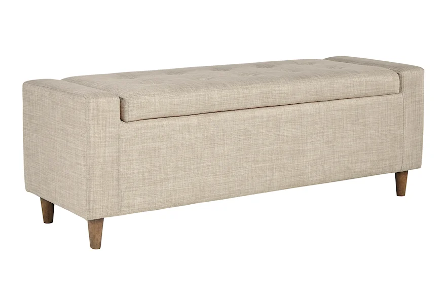 Winler Upholstered Accent Bench by Signature Design by Ashley at Sam Levitz Furniture