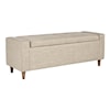 Signature Design by Ashley Winler Tufted Upholstered Accent Bench with Storage