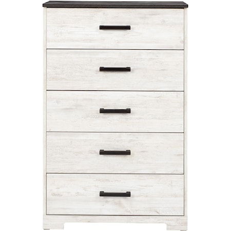 Two-Tone 5-Drawer Chest