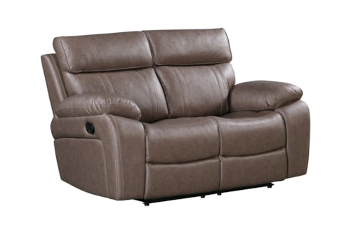 Transitional Manual Reclining Loveseat