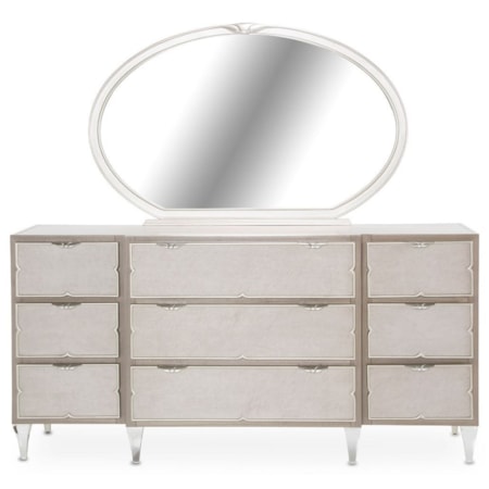 Oval Dresser Mirror