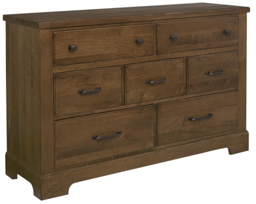Rustic 7-Drawer Dresser with English Dovetail Construction
