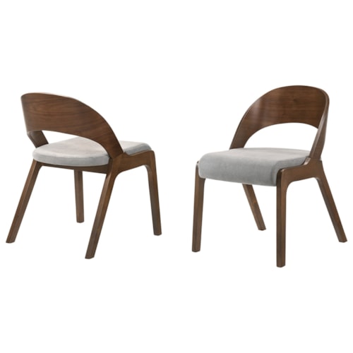 Mid-Century Modern Dining Accent Chairs - Set of 2