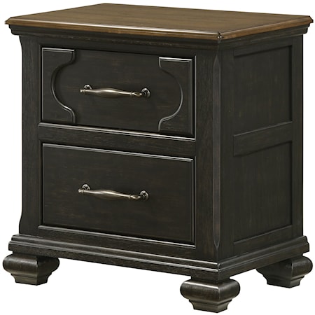 Hamilton Transitional 2-Drawer Night Stand