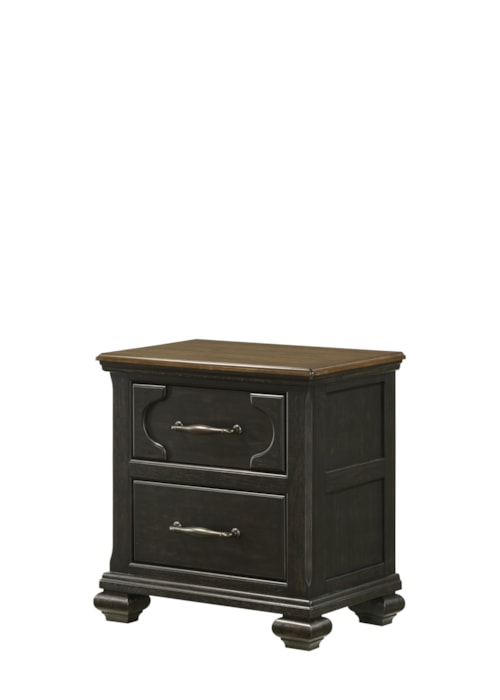 Hamilton Transitional 2-Drawer Night Stand