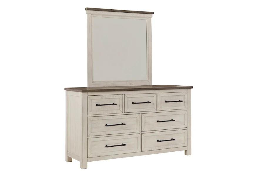 Brewgan Dresser and Bedroom Mirror by Benchcraft at VanDrie Home Furnishings