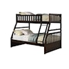 Alex's Furniture Shira Twin Size Over Full Size Bunk Bed