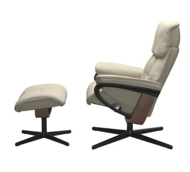 Medium Ruby Cross Recliner &amp; Ottoman