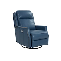 Transitional Power Swivel Glider Recliner with USB