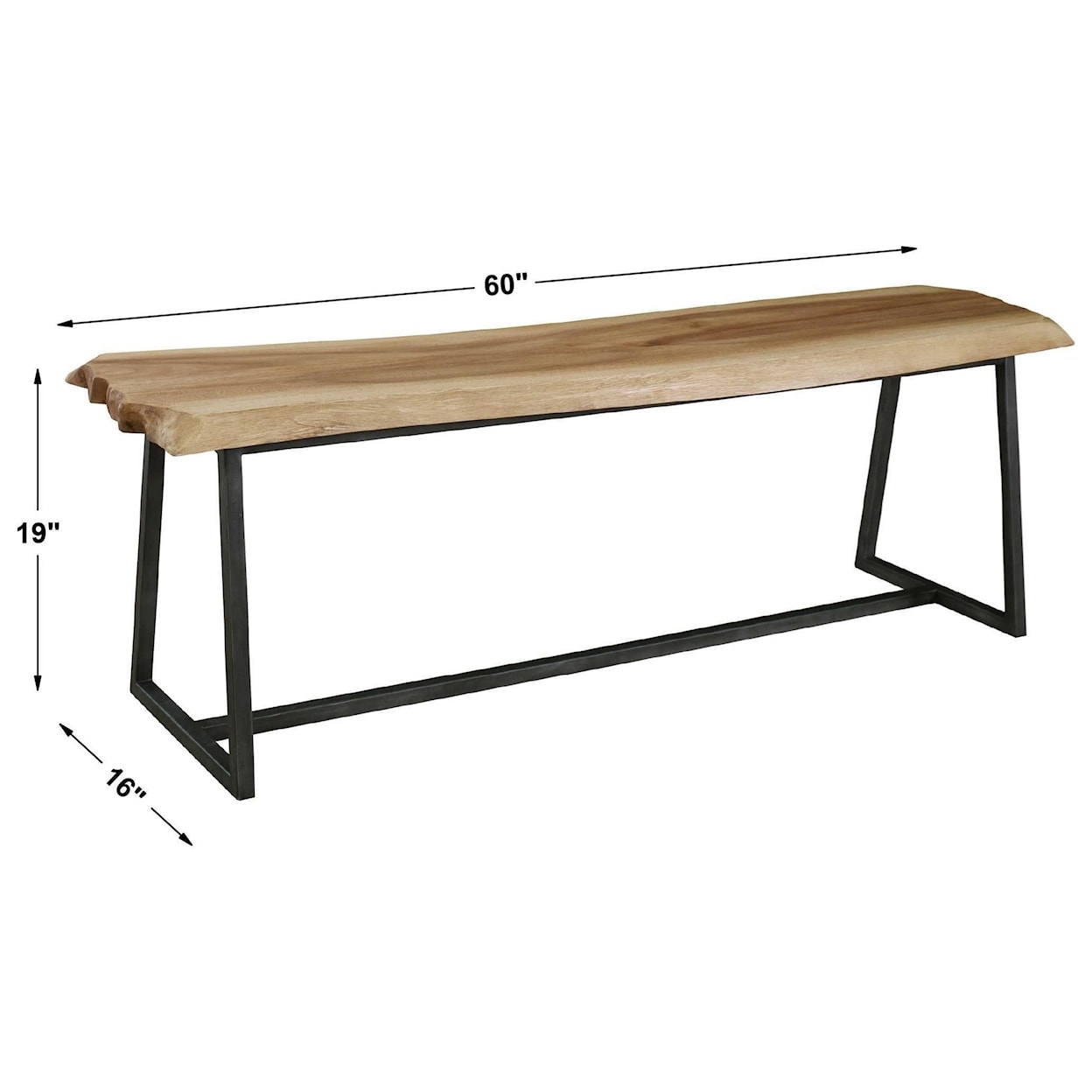 Uttermost Accent Furniture - Benches Laurel Wooden Bench