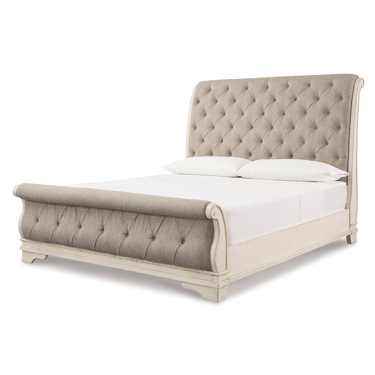 Signature Design 15123 King Upholstered Sleigh Bed