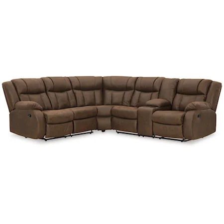 Contemporary 2-Piece Reclining Sectional Sofa