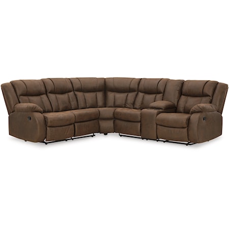 Contemporary 2-Piece Reclining Sectional Sofa