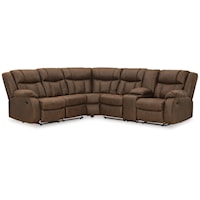 Contemporary 2-Piece Reclining Sectional Sofa