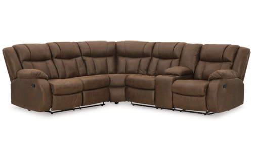 Contemporary 2-Piece Reclining Sectional Sofa