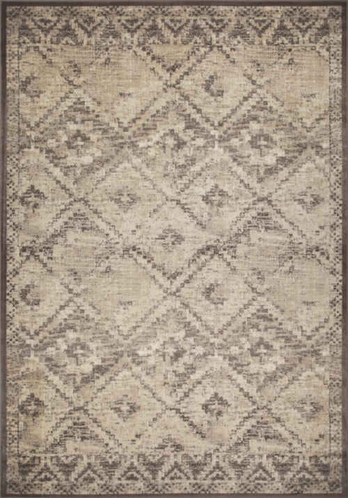 7'7" Grey Round Rug