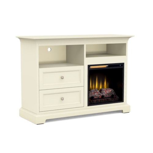 Transitional 46" Customizable Fireplace TV Console