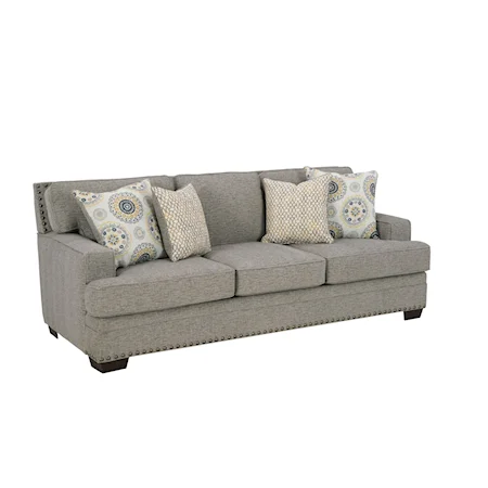 Transitional Sofa with Nailhead Trim