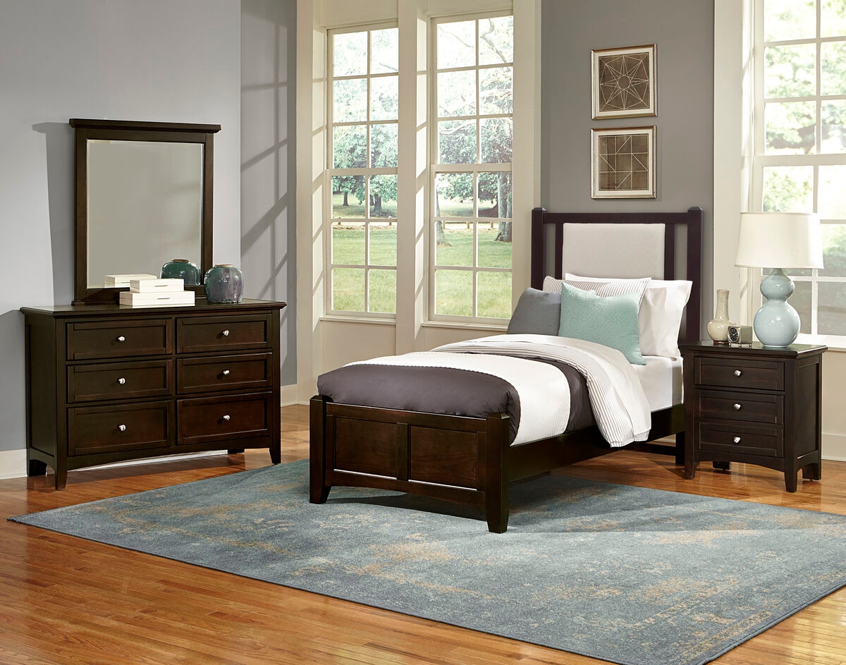 Vaughan-Bassett Bonanza Upholstered Twin Bed