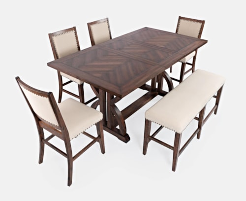 6-Piece Counter Table and Chair Set