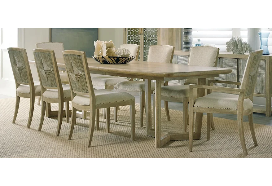 Surfrider 9-Piece Dining Table and Chair Set by Hooker Furniture at Stoney Creek Furniture 