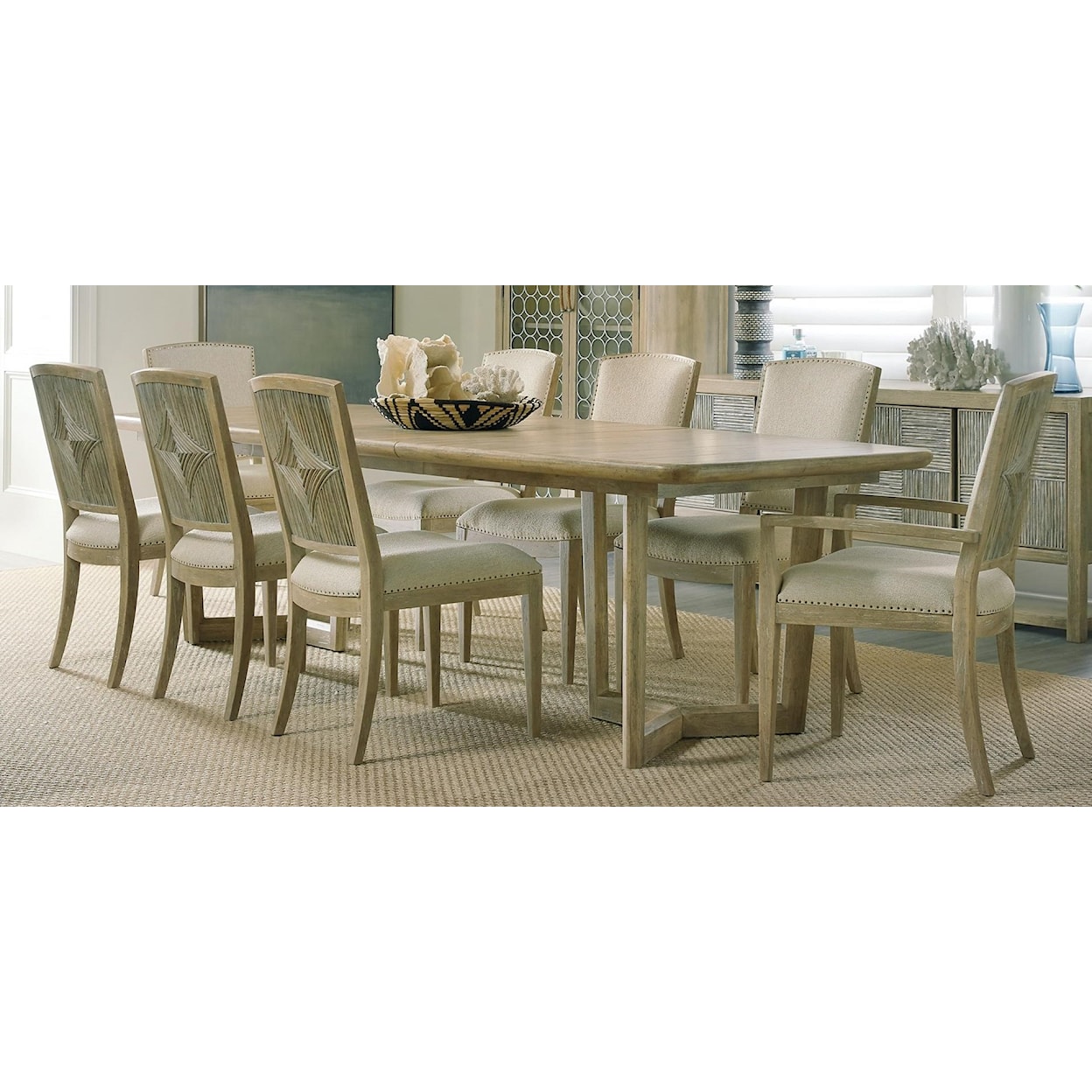 Hooker Furniture Surfrider 9-Piece Dining Table and Chair Set