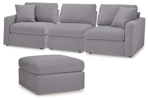 3-piece Sectional And Ottoman