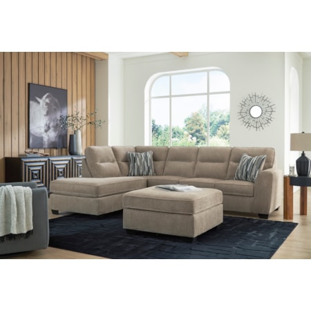 2-piece Sectional With Chaise And Ottoman