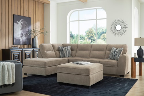 2-piece Sectional With Chaise And Ottoman