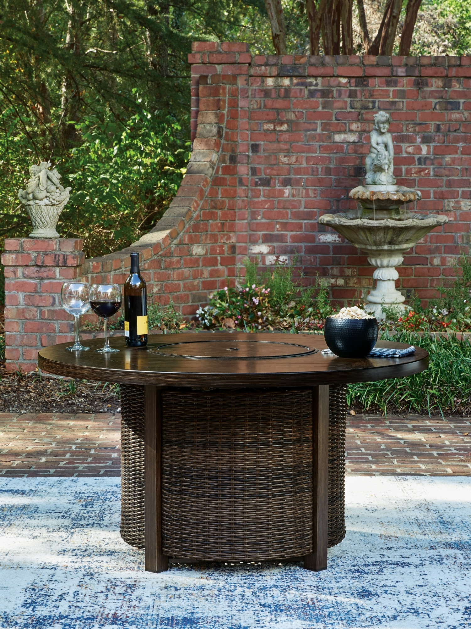 Round Fire Pit Table