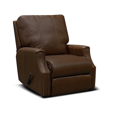 Leather Swivel Gliding Recliner