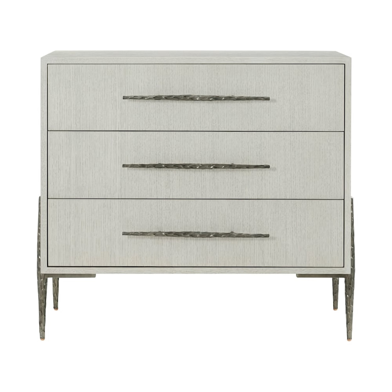 Theodore Alexander Essence Three Drawer Nightstand w/Metal Legs