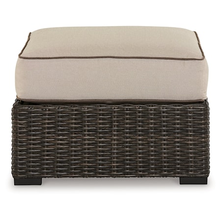 Outdoor Ottoman With Cushion