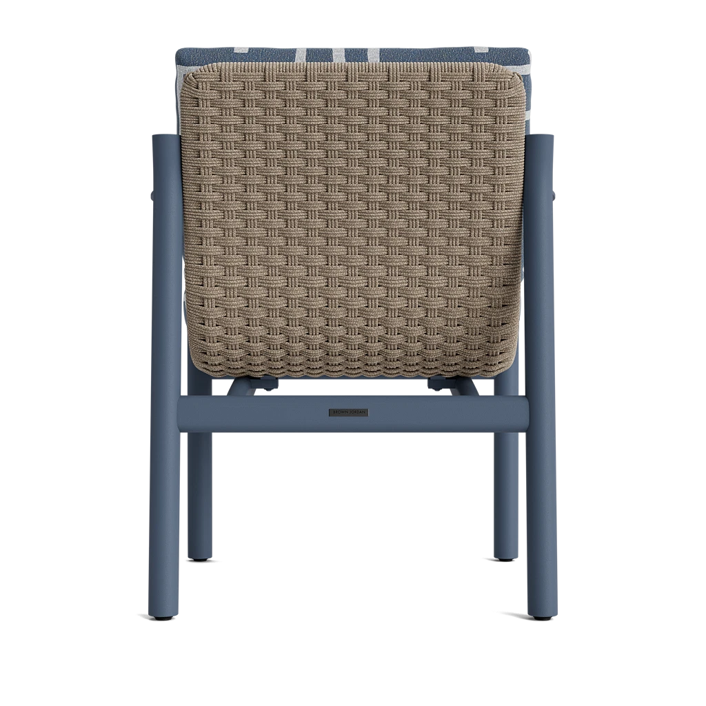 Modern Cushioned Woven Dining Armchair