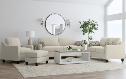 Transitional 4-Piece Living Room Set