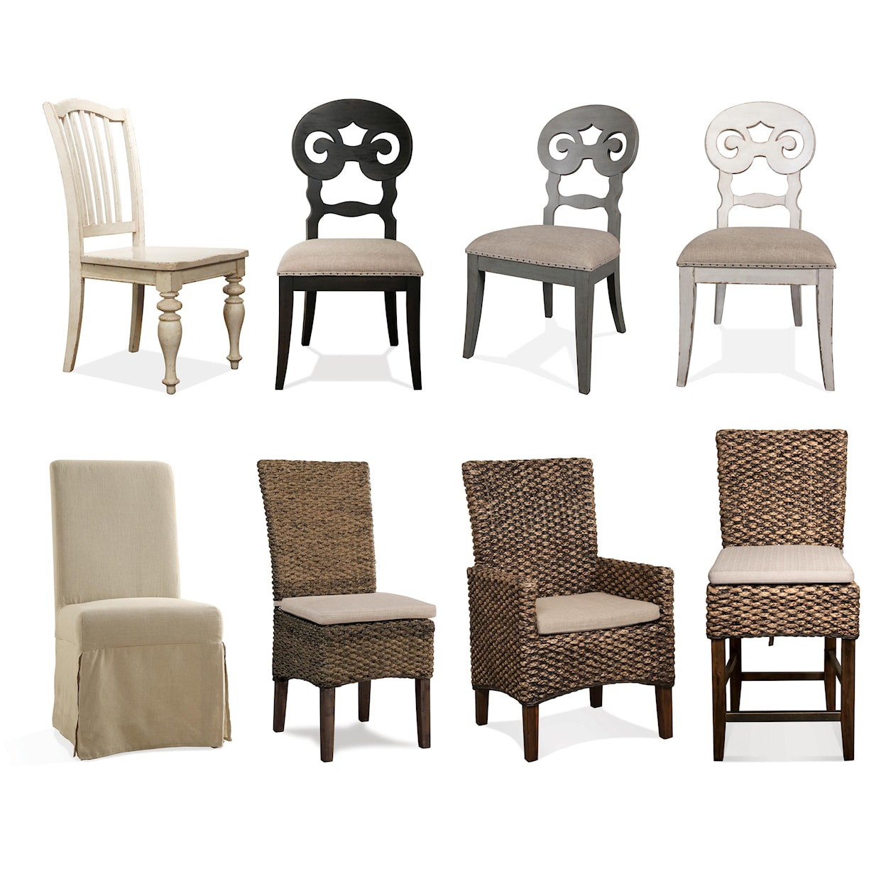 Riverside Furniture Mix-N-Match Chairs Woven Counter Stool