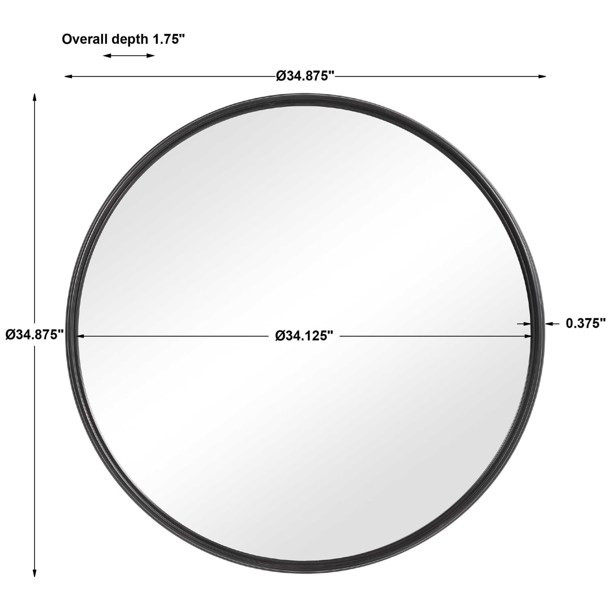 Uttermost Mirrors - Round Belham Round Iron Mirror