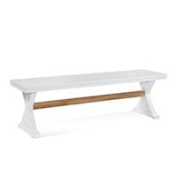 Transitional Wood Bench