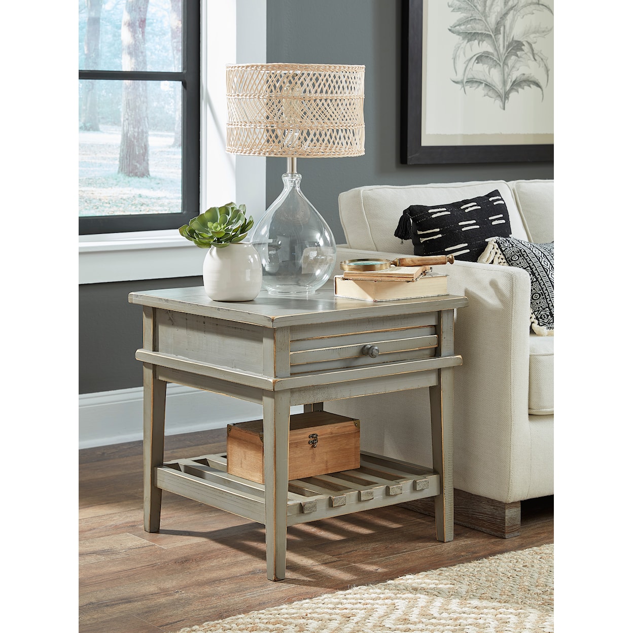 Aspenhome Reeds Farm End Table