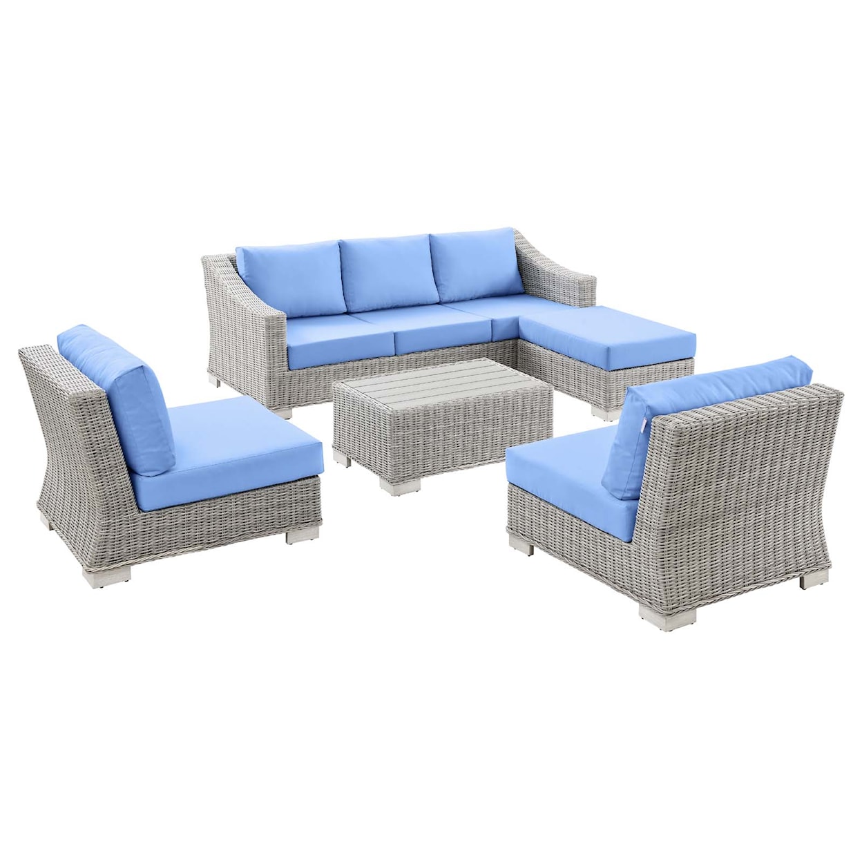 Modway Conway Outdoor 5-Piece Furniture Set