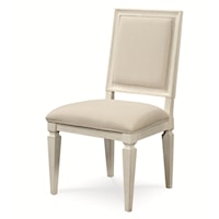 Transitional Woven Accent Dining Side Chair