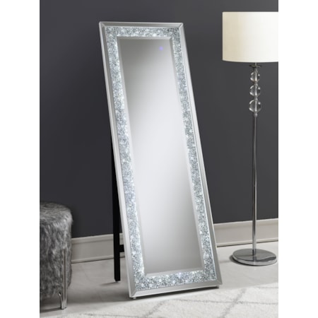 Carisi 22 x 61 Inch Crystal Standing Mirror