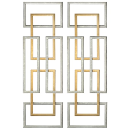 Aerin Geometric Wall Art, S/2