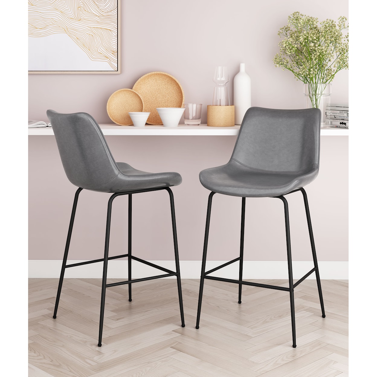 Zuo Byron Counter Chair