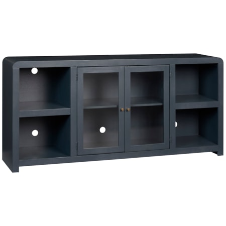 6-Shelft 71" Console with 2-Doors