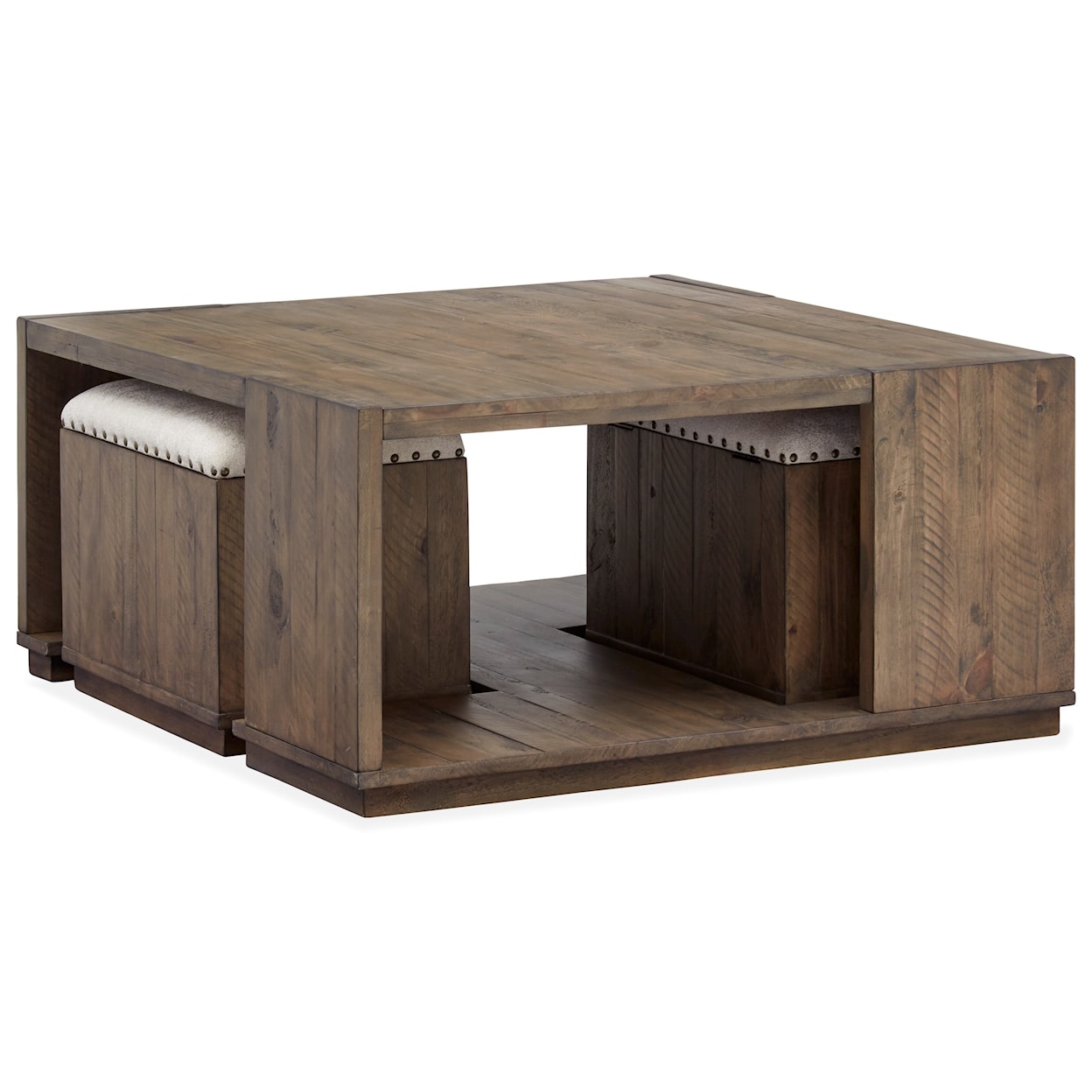 Magnussen Home Leighton Occasional Tables Square Cocktail Table