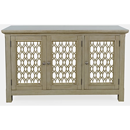 Glam Isabella 54" Mirrored Accent Cabinet