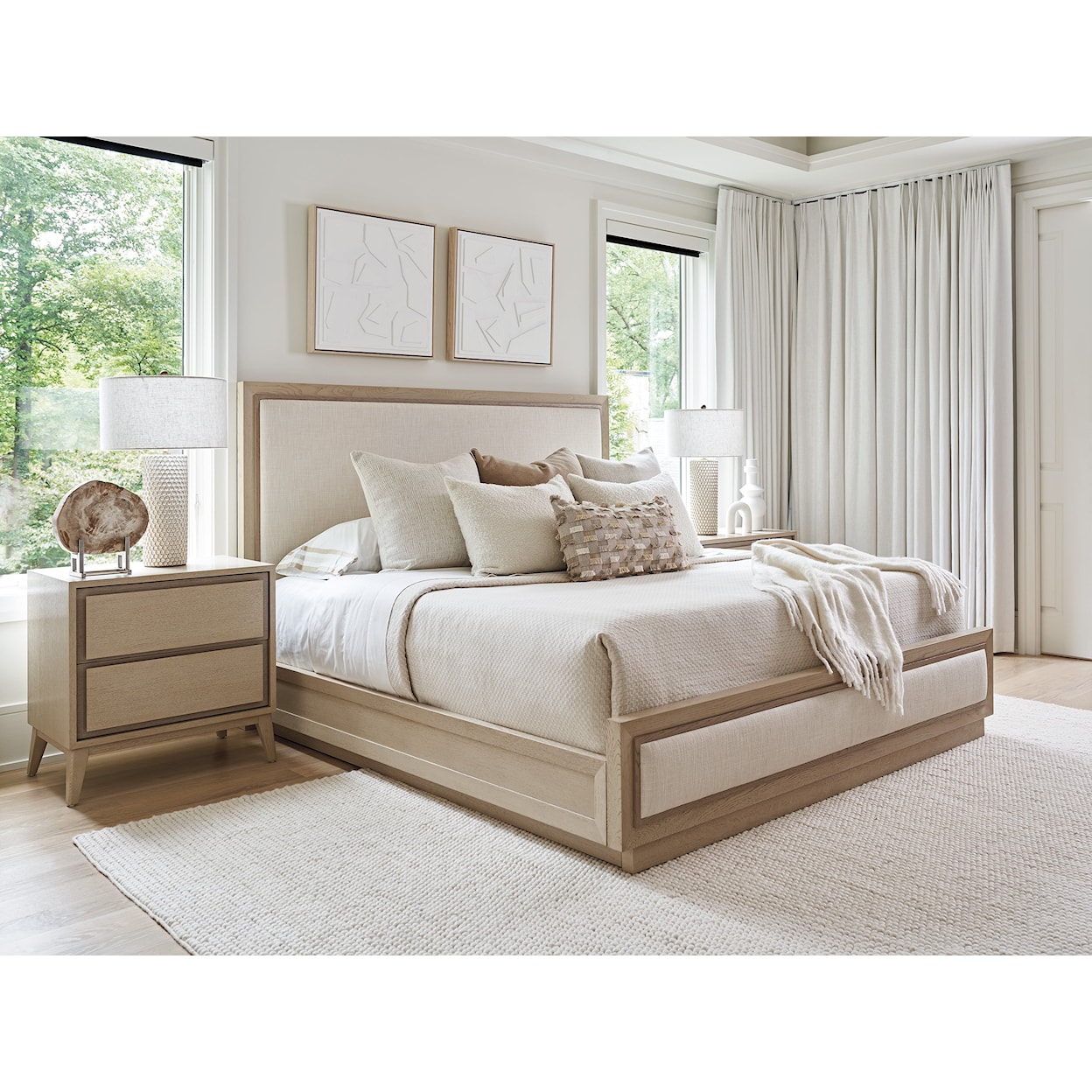 Tommy Bahama Home Sunset Key Upholstered King Bedroom Set