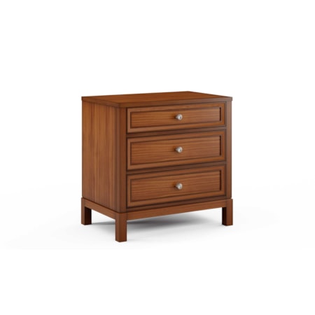 3-Drawer Wide Nightstand